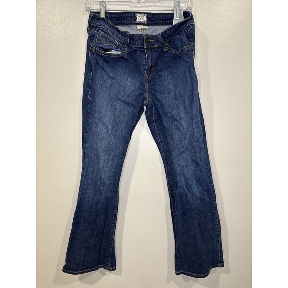 Levis 545 Jeans Size 10 Ladies Low Boot Cut Stretch Blue Denim Bootcut - Picture 9 of 16